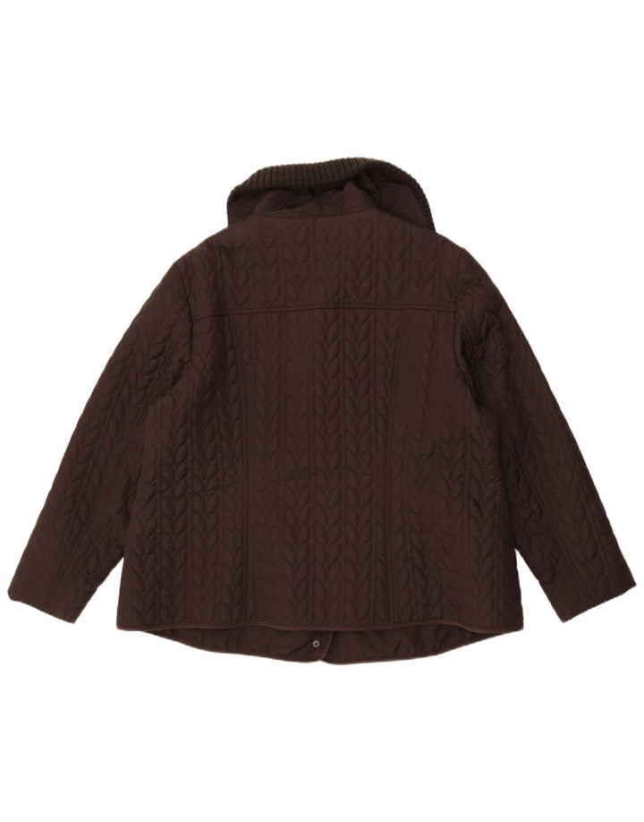 Giacca trapuntata da donna Monsoon UK 22 3XL Poliestere nero