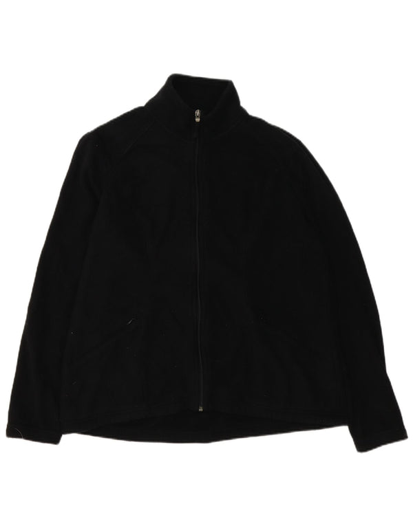 Giacca in pile da donna Marks & Spencer UK 16 grande poliestere nero