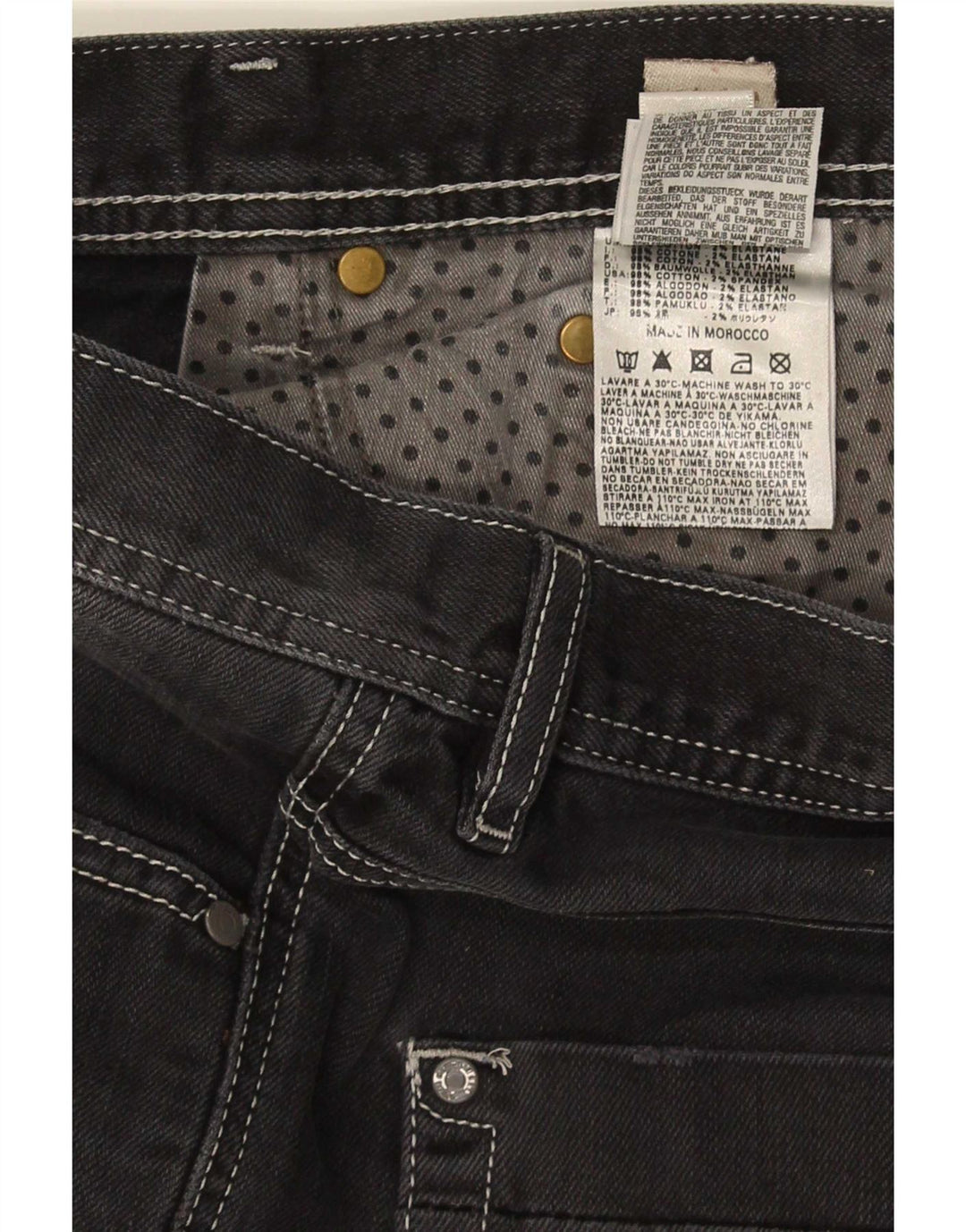 Diesel Uomo Thaye Slim Jeans W34 L32 Cotone Grigio