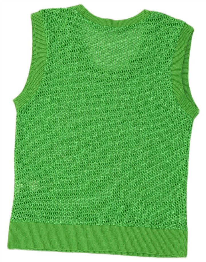 Canotta canotta da donna Zara UK 14 cotone verde medio