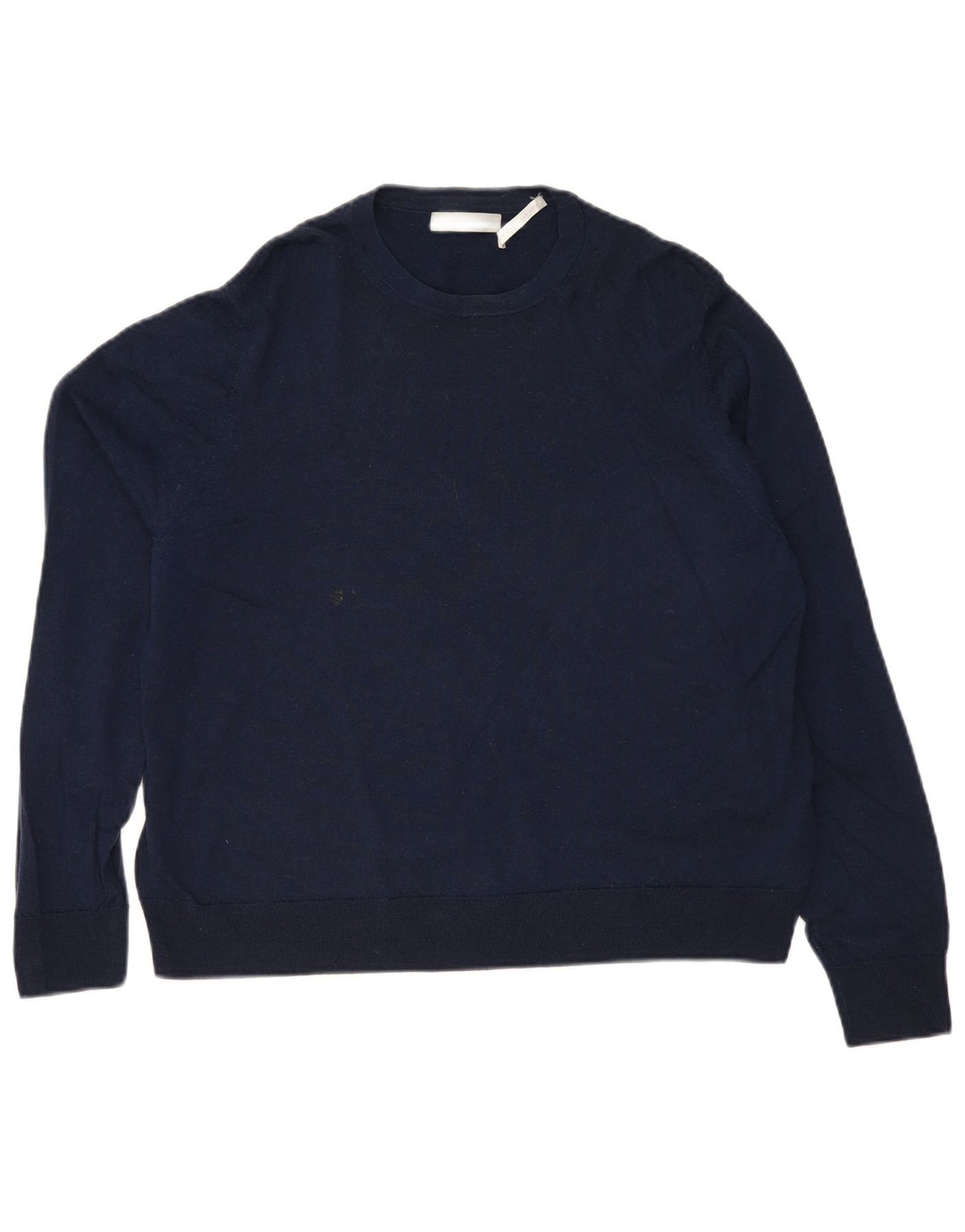 Maglione maglione girocollo da donna Marks & Spencer UK 20 2XL Blu navy