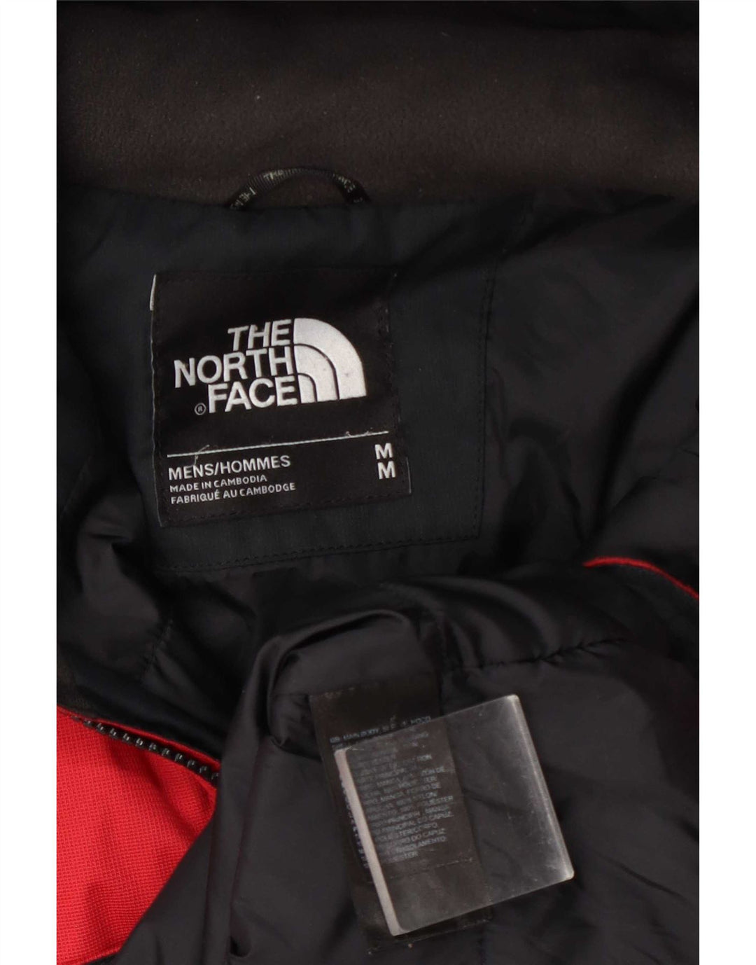 Giacca a vento con cappuccio da uomo The North Face UK 38 poliestere rosso medio