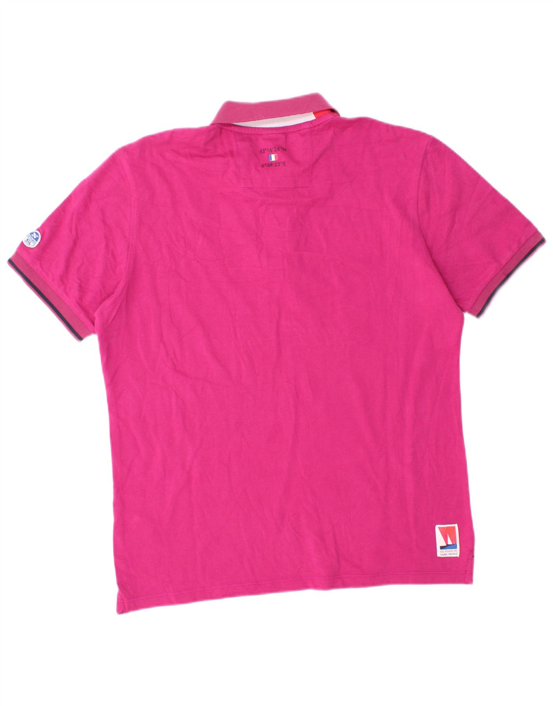 Polo grafica da uomo North Sails Small in cotone rosa
