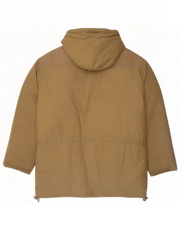 Giacca imbottita con cappuccio da uomo Kappa UK 42 XL Beige Nylon