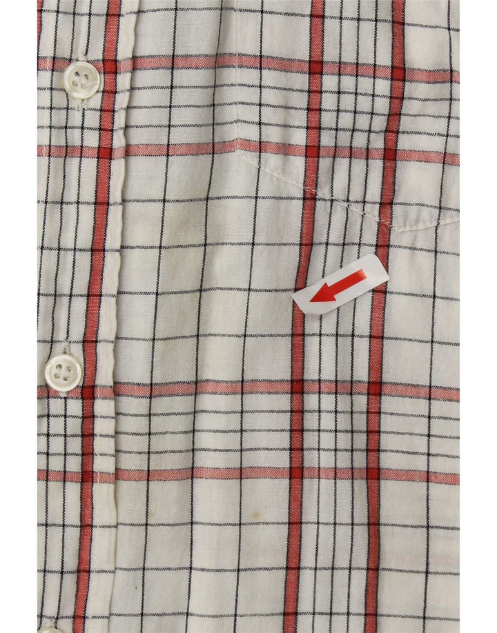 Camicia da uomo Carrera XL in cotone a quadri bianchi