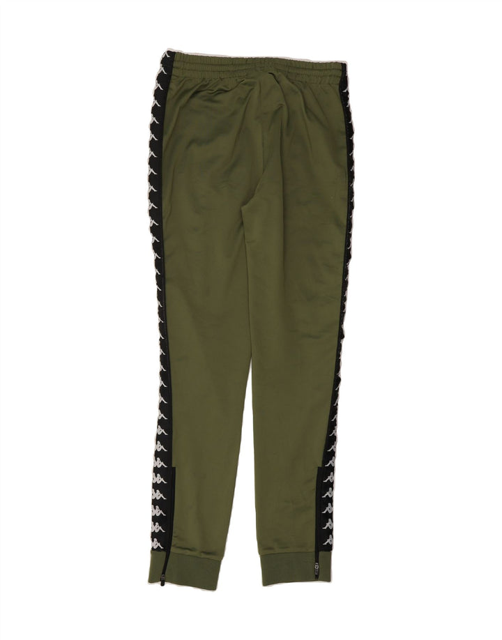 KAPPA Mens Graphic Tracksuit Trousers Joggers Small  Green Vintage Kappa and Second-Hand Kappa from Messina Hembry 