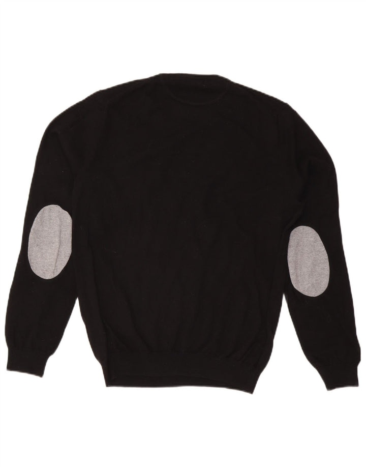 Maglione maglione girocollo da uomo Sun68 in lana nera media