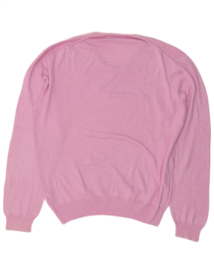 Maglione da uomo con scollo a V Brooksfield IT 48 cotone rosa medio