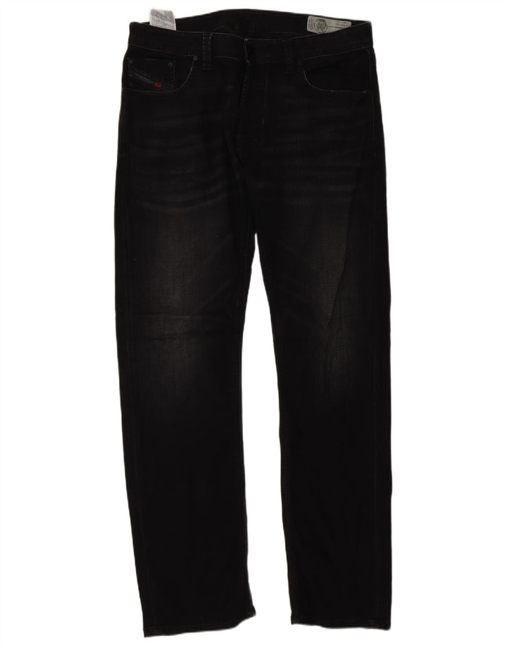 Jeans dritti da uomo Diesel W34 L32 cotone nero