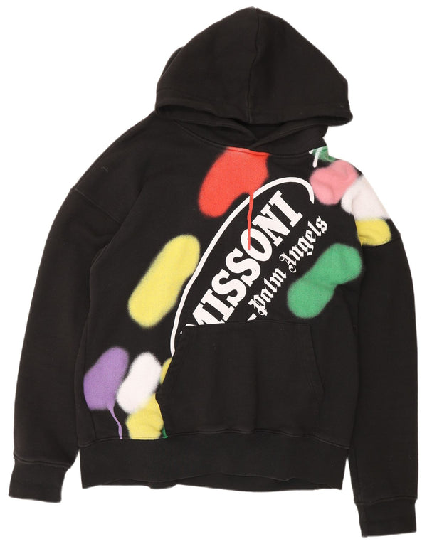 Palm Angels&Missoni Felpa con cappuccio grafica da uomo 2XL Designer in cotone nero