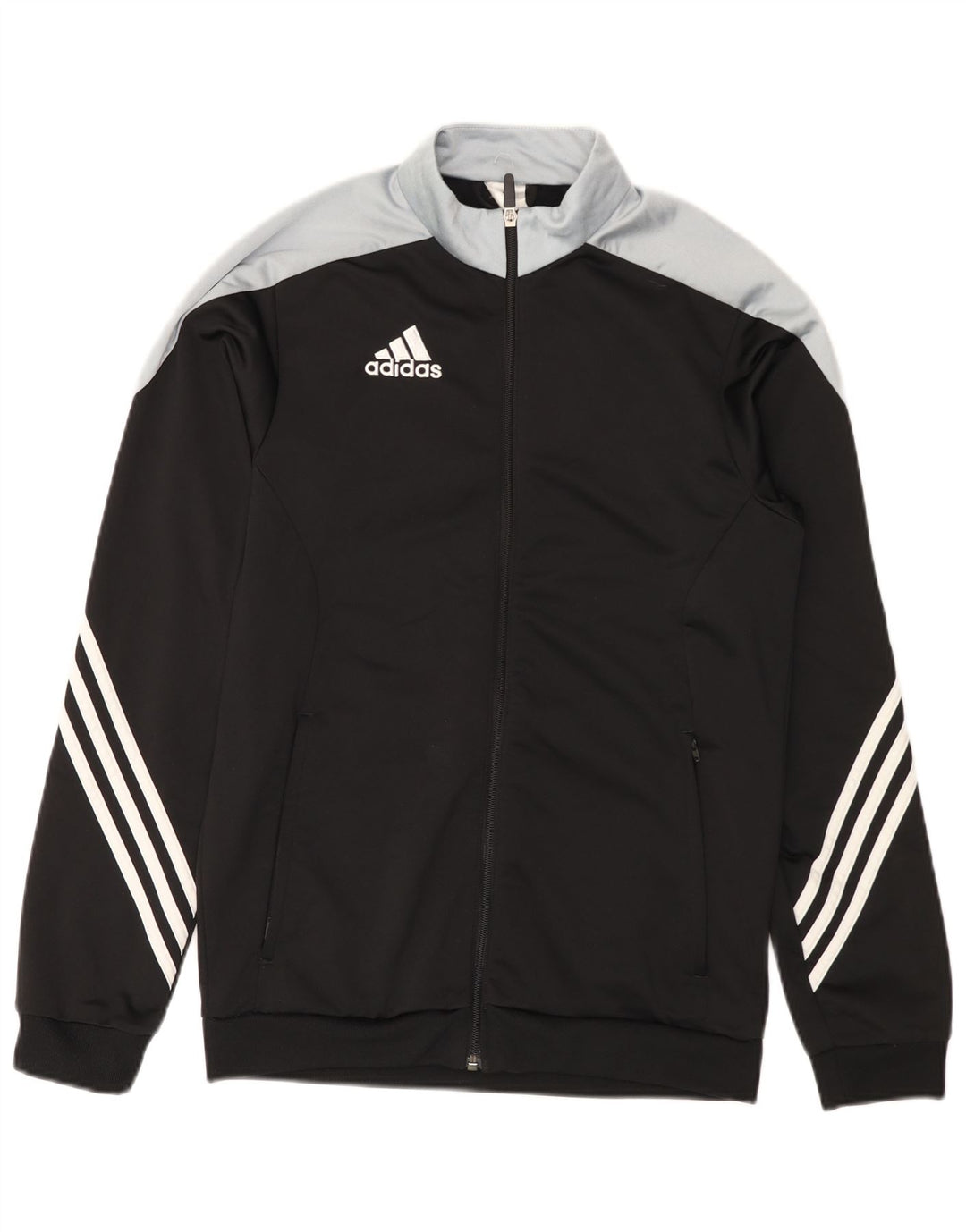Giacca da ginnastica da uomo Adidas Small nera in poliestere color block