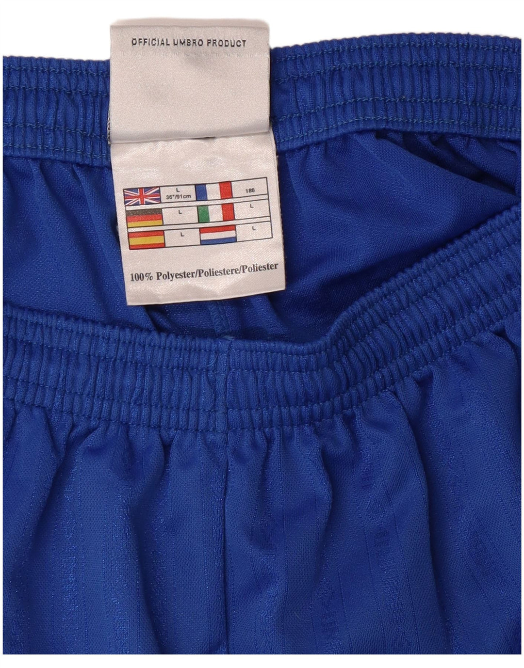 Pantaloncini sportivi da uomo UMBRO grandi in poliestere blu