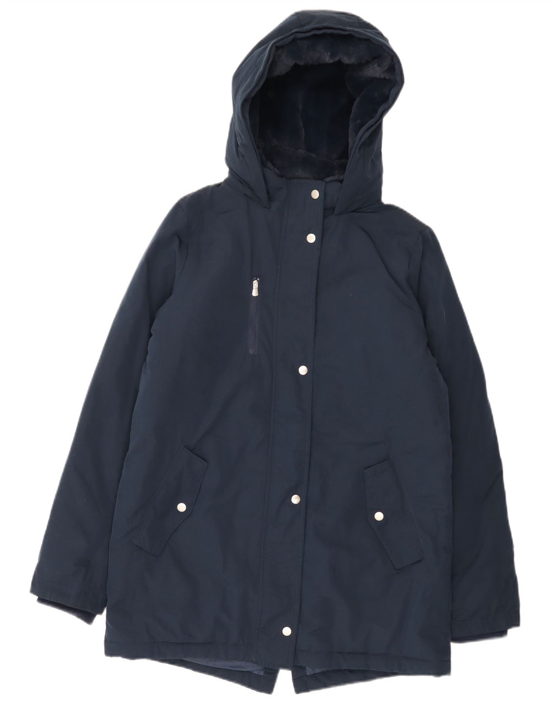 Parka con cappuccio Marks & Spencer per ragazze 13-14 anni blu navy