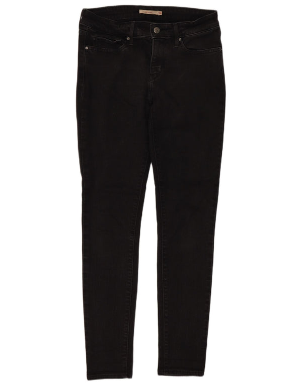 Jeans skinny Levi's 711 da donna W28 L30 cotone nero