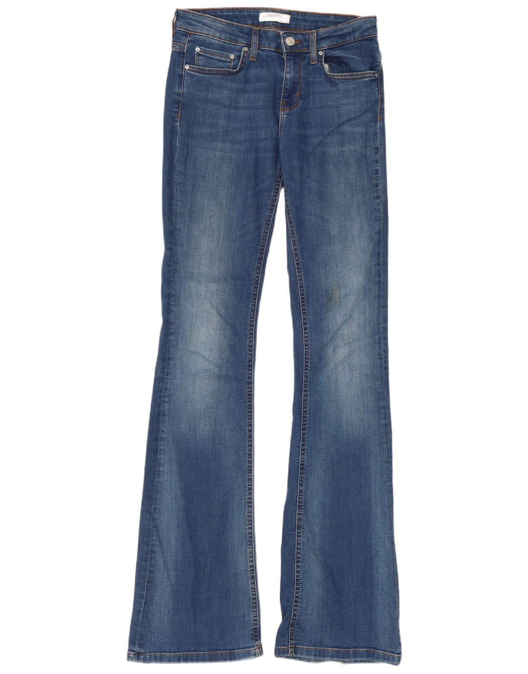 Jeans svasati da donna Zara EU 36 XS W26 L35 cotone blu