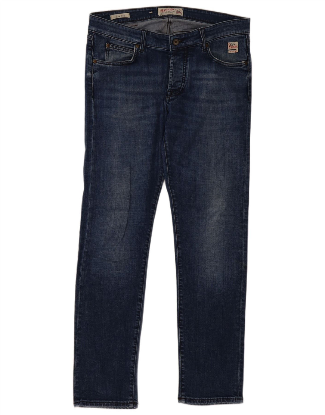 Jeans slim da donna Roy Rogers W36 L32 cotone blu