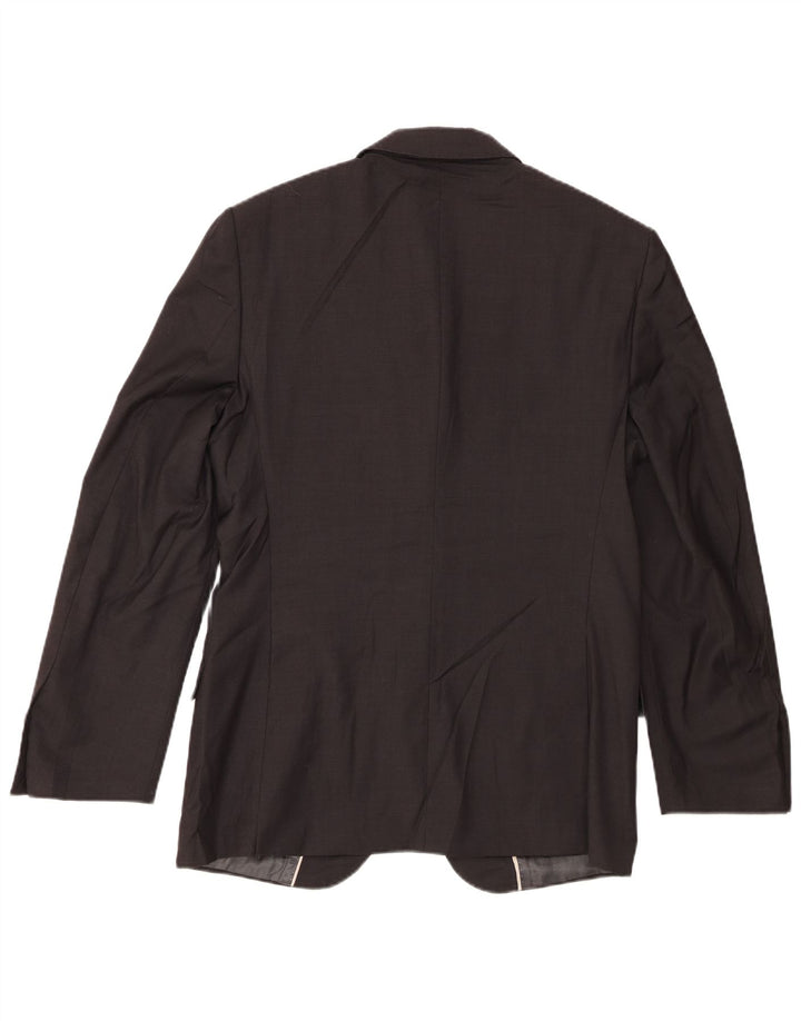 Giacca blazer a 2 bottoni da uomo Marks & Spencer UK 38 lana vergine grigio medio