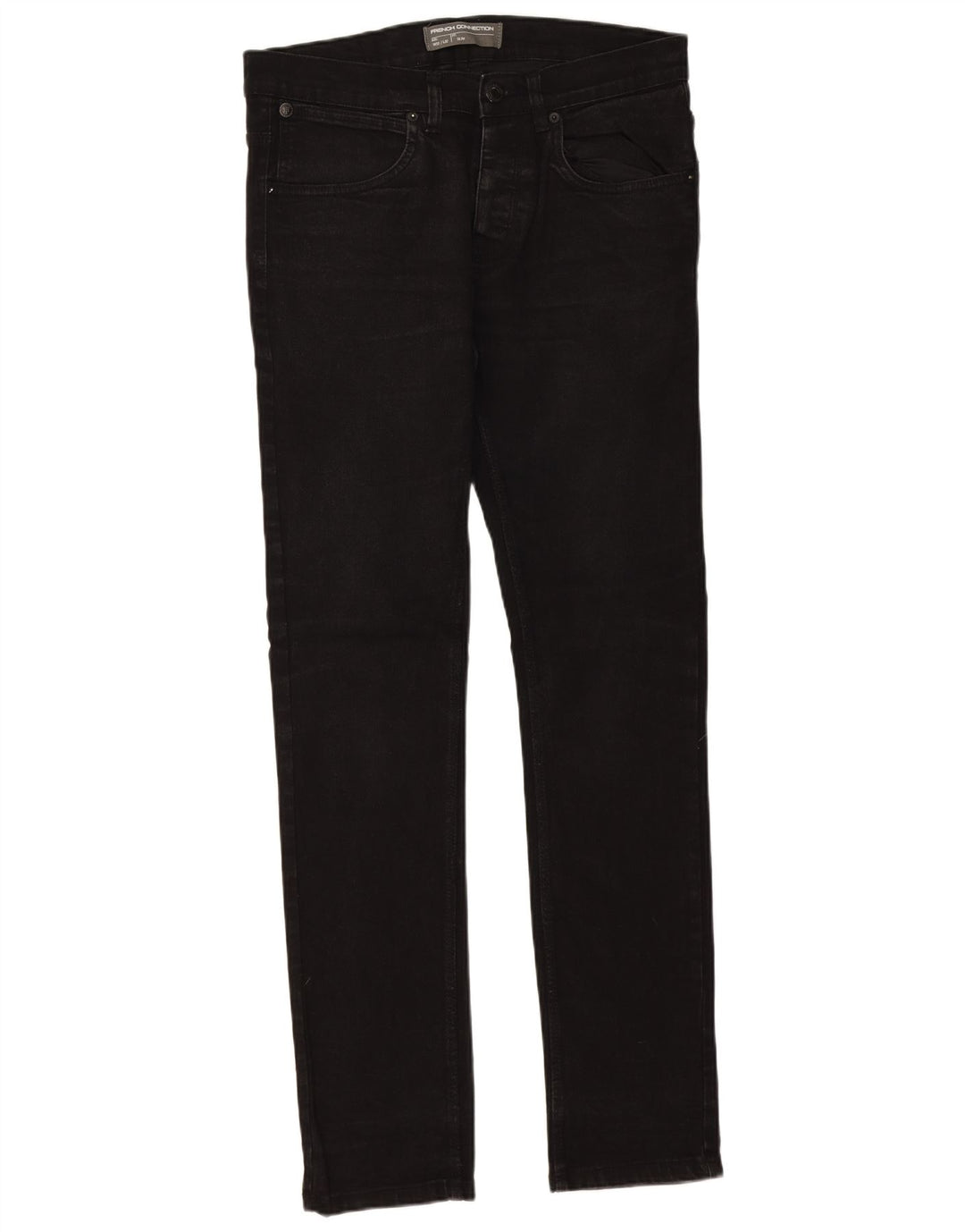 Jeans slim da uomo French Connection W32 L32 cotone nero