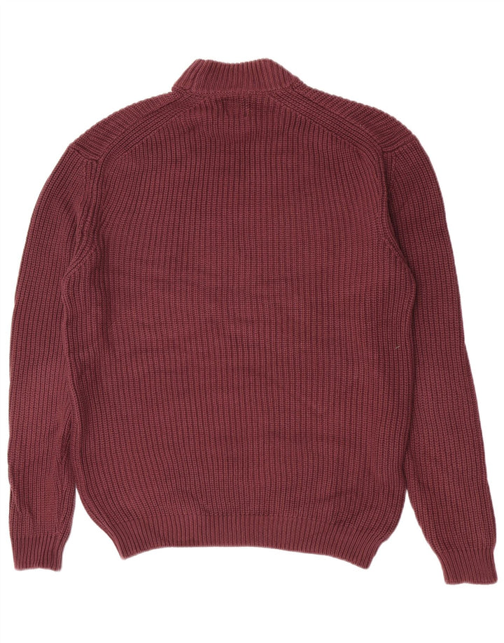 Maglione maglione collo alto da uomo Zara grande marrone