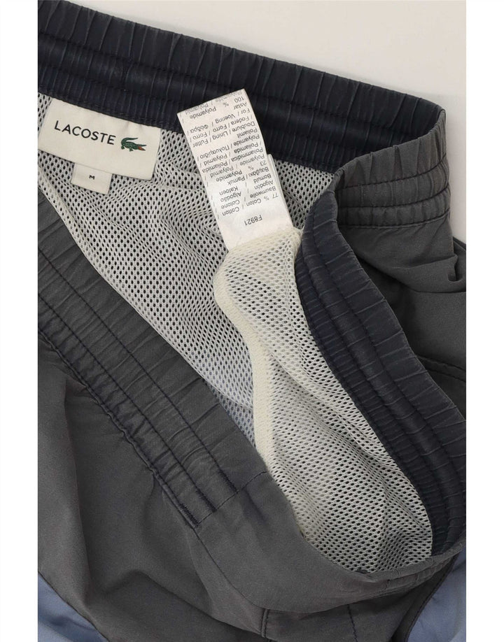Pantaloncini da bagno da uomo Lacoste cotone color block medio multicolore