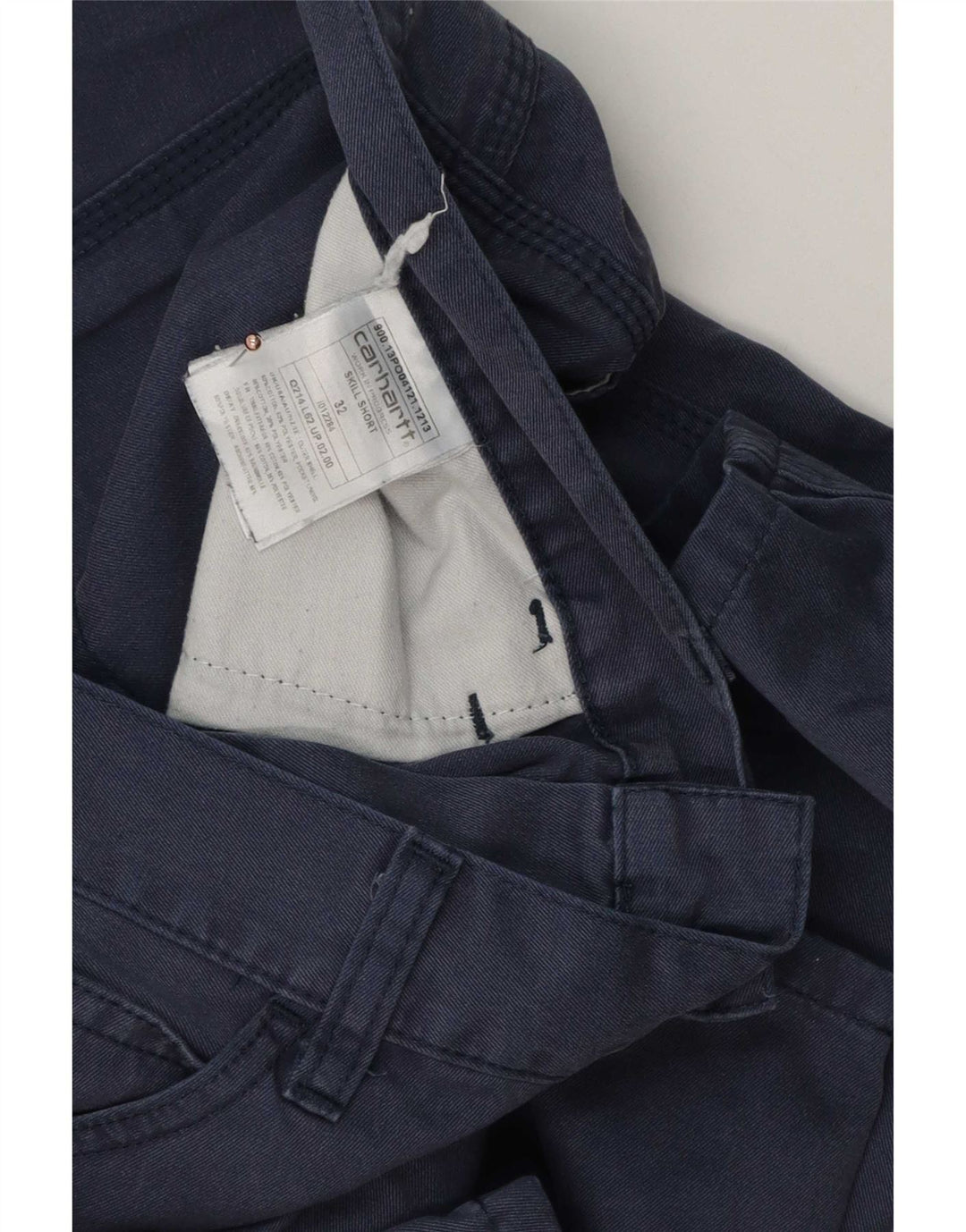 Pantaloncini casual da uomo Carhartt W32 cotone blu navy medio