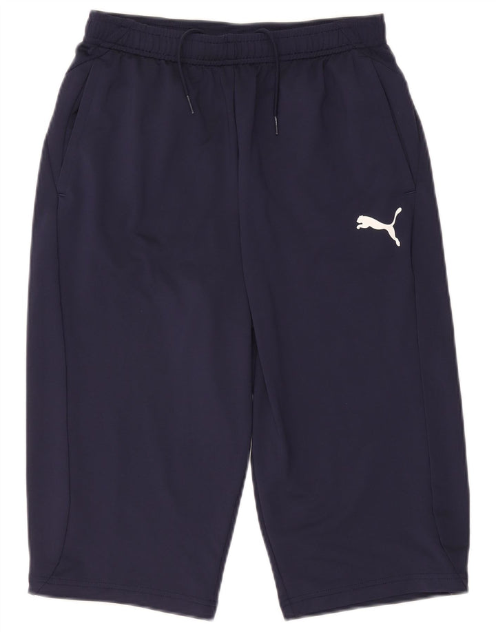Pantaloncini sportivi Bermuda da ragazzo Puma 15-16 anni Blu navy