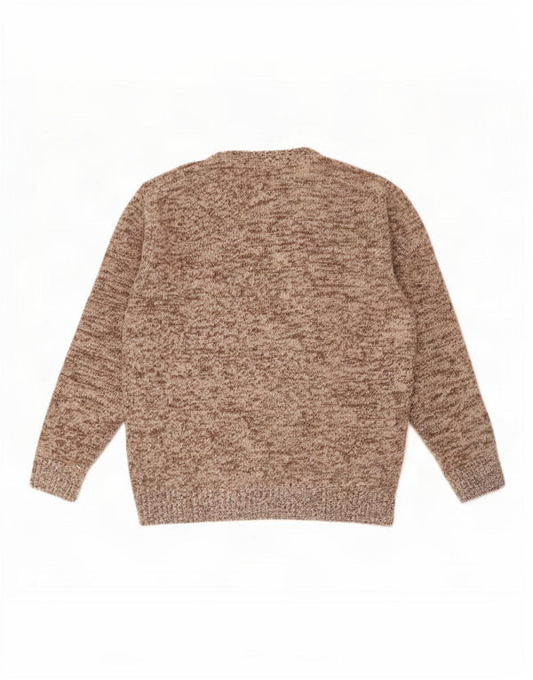 Crew Clothing Maglione girocollo da uomo 2XL Lana d'agnello screziata marrone