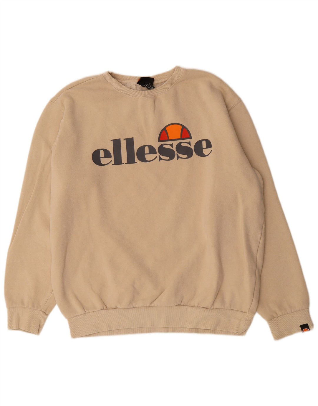 Felpa grafica da uomo Ellesse Maglione XL Cotone beige