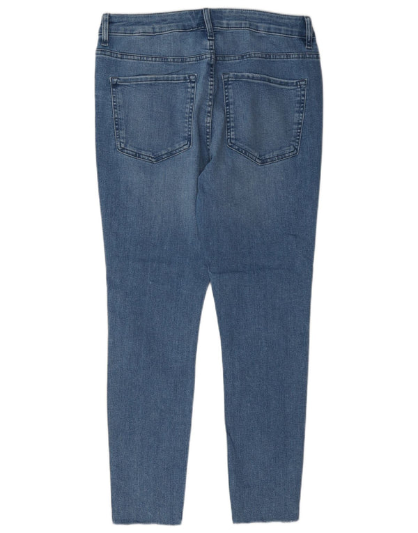 Marks & Spencer Donna The Ivy Skinny Jeans UK 12 Medio W30 L27 Blu