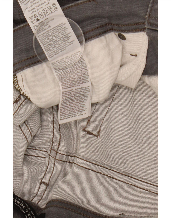 Jack & Jones Uomo Tim Slim Jeans W31 L32 Cotone Grigio