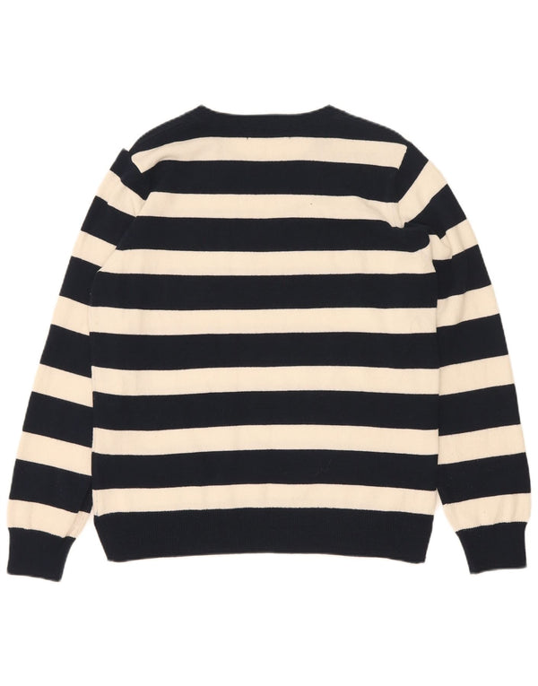 Maglione maglione con scollo a barca da donna Marks & Spencer UK 12 medio blu navy