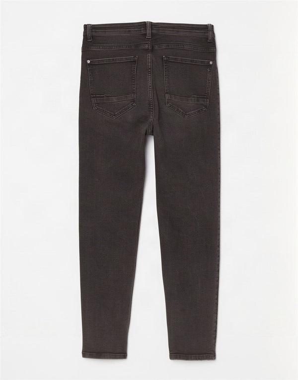 Jeans skinny effetto invecchiato da uomo Zara EU 44 Large W34 L26 neri