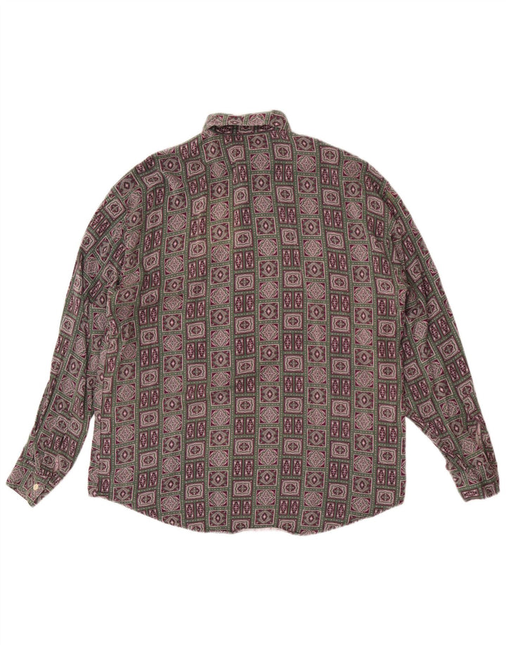 Camicia Benetton Uomo Large Multicolore Geometrico