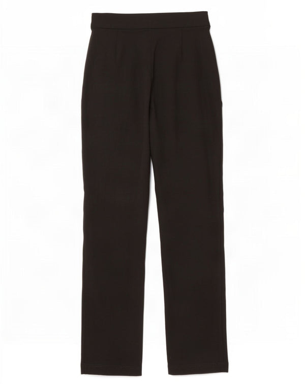 Pantaloni casual dritti da donna Marks & Spencer UK 8 piccoli W26 L30 neri