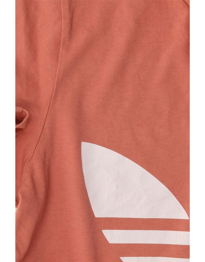 T-shirt grafica da uomo Adidas Top Small in cotone rosa