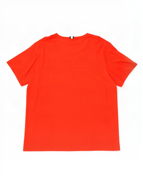 Ted Baker Mens T-Shirt Top Size 6 2XL Red Cotton