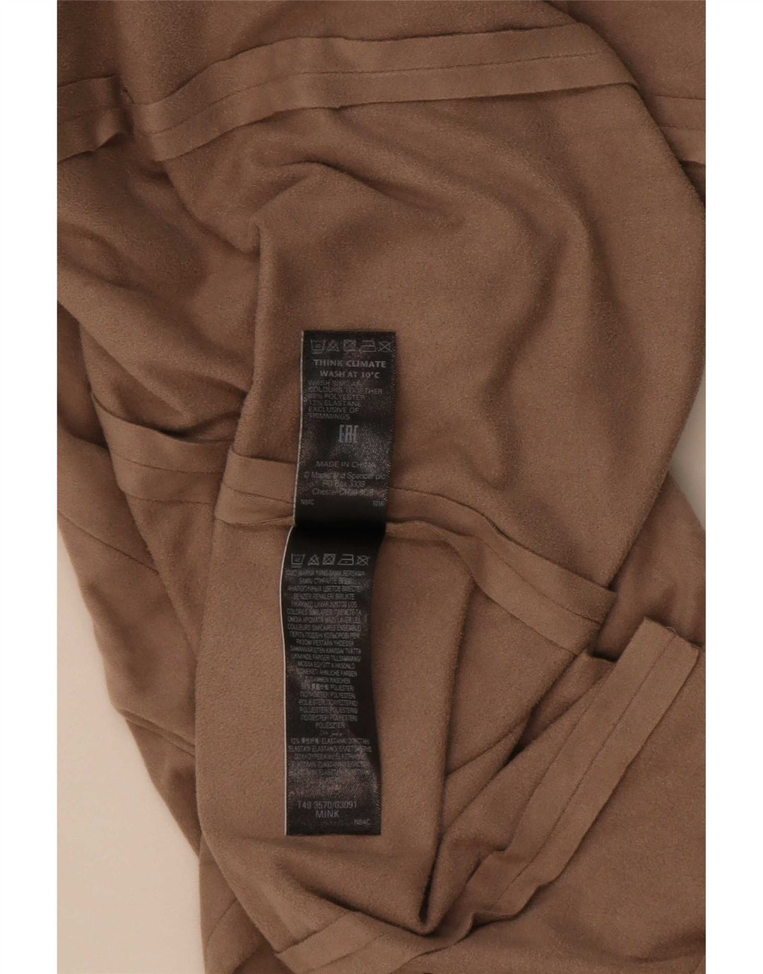 Top cardigan aperto da donna Marks & Spencer UK 18 XL Poliestere beige