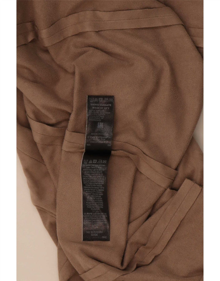 Top cardigan aperto da donna Marks & Spencer UK 18 XL Poliestere beige