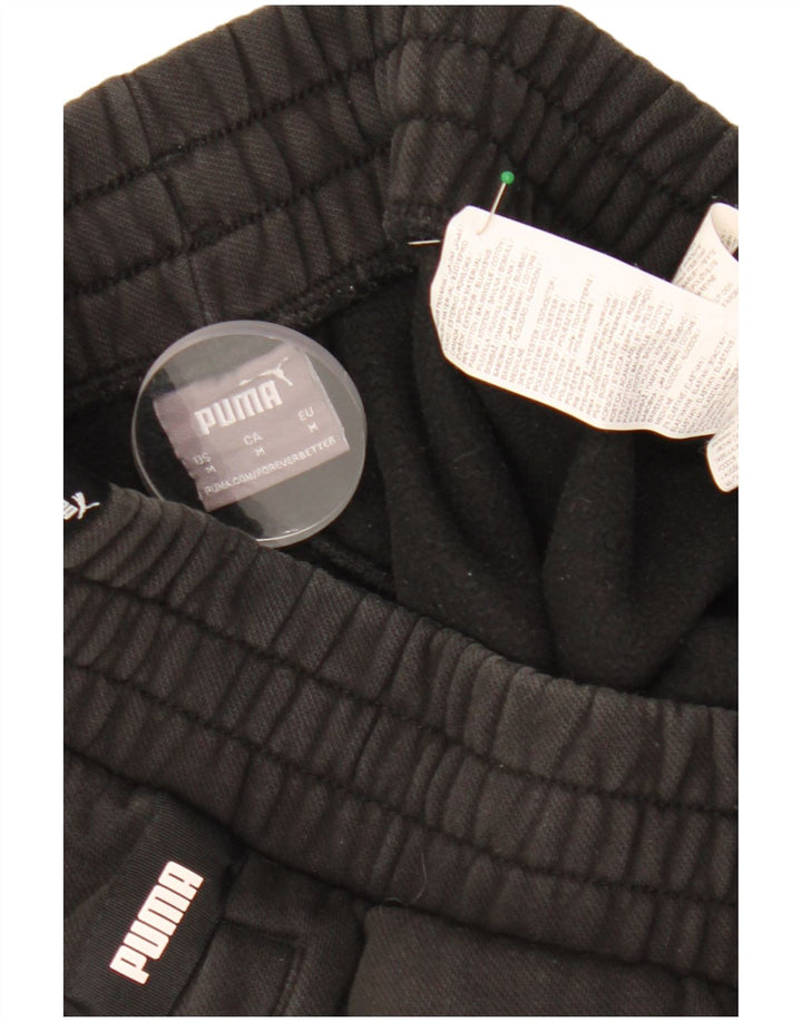 Pantaloni da tuta con grafica PUMA da uomo Joggers medio cotone nero