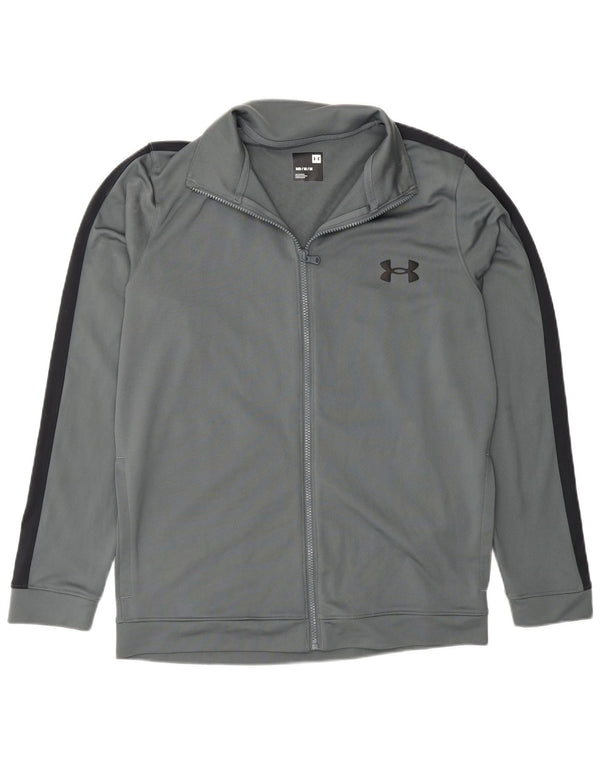 Giacca da ginnastica da uomo con vestibilità regolare Under Armour, colore grigio medio