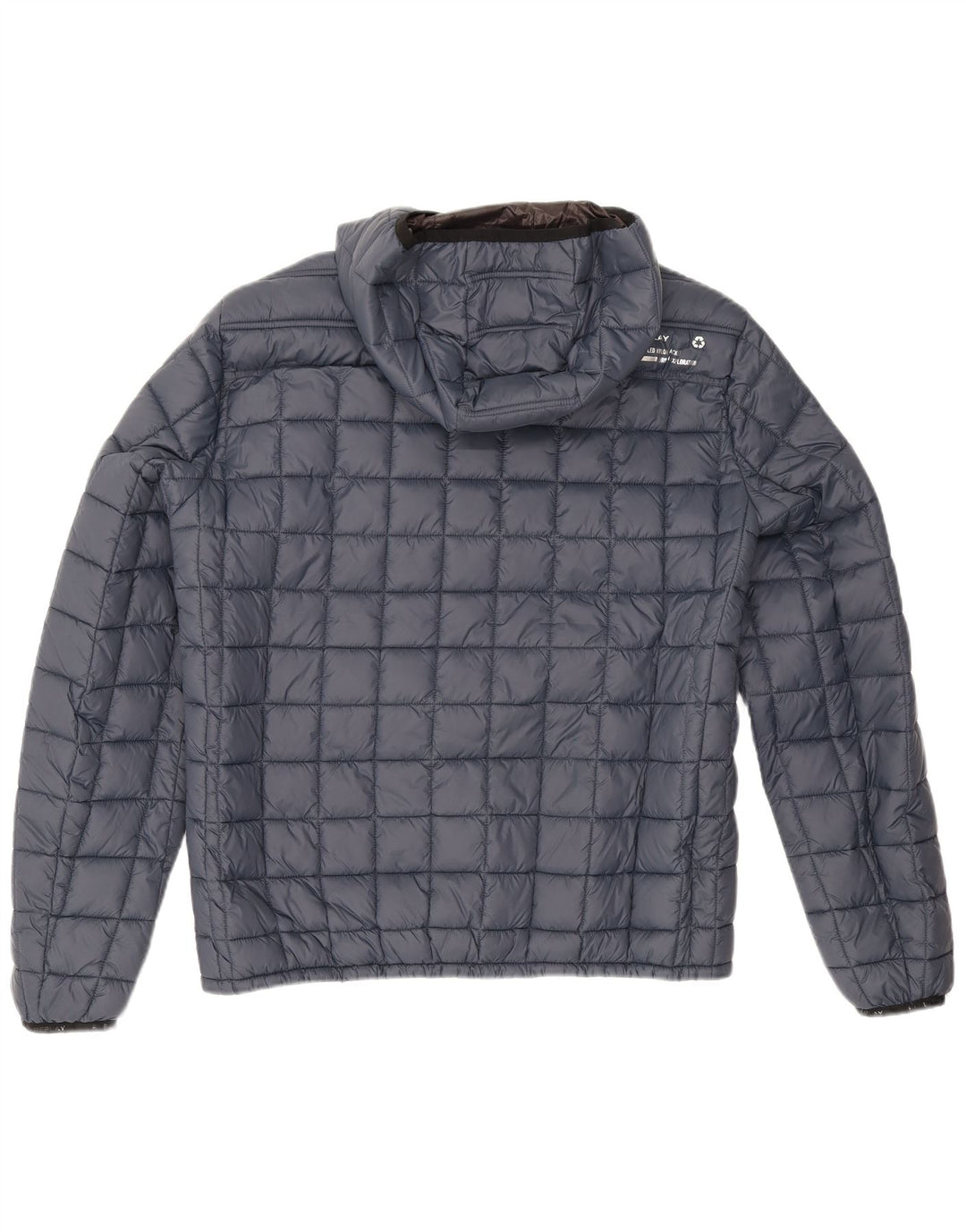 Giacca imbottita con cappuccio da donna Replay UK 16 Large blu navy in poliammide