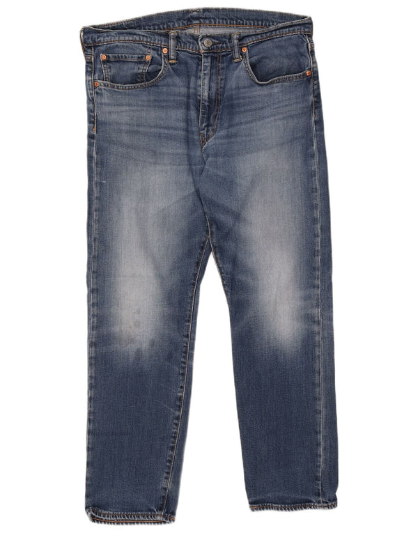 LEVI'S Jeans da uomo 502 affusolati W36 L28 cotone blu