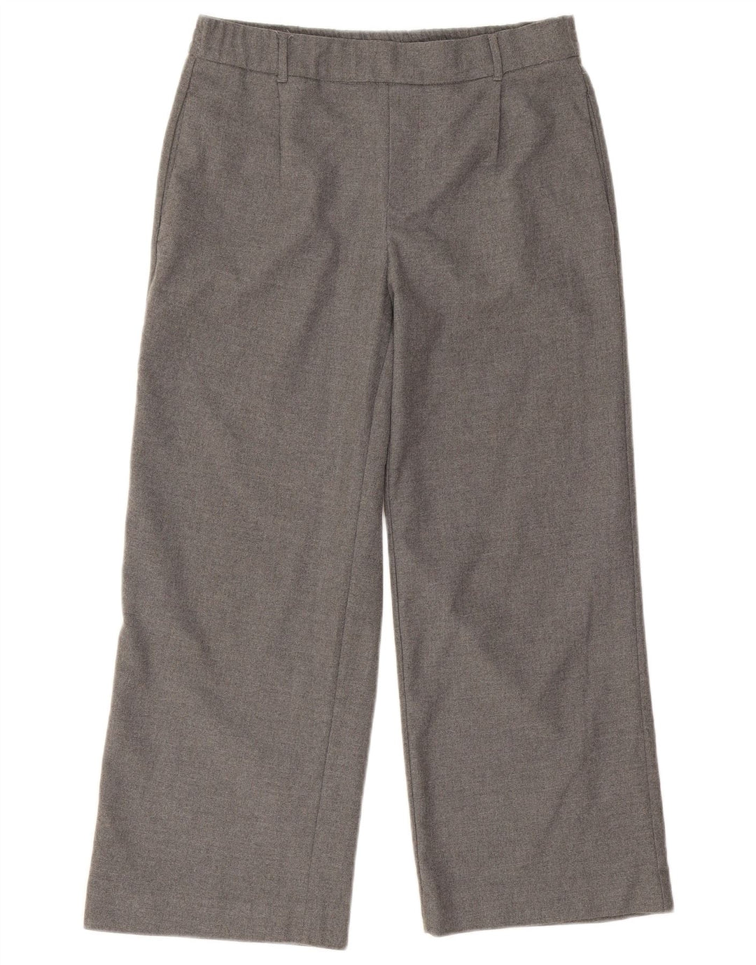 Pantaloni chino a gamba larga da donna Zara piccoli W26 L25 grigi