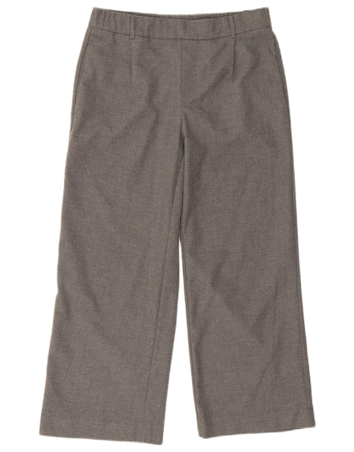 Pantaloni chino a gamba larga da donna Zara piccoli W26 L25 grigi