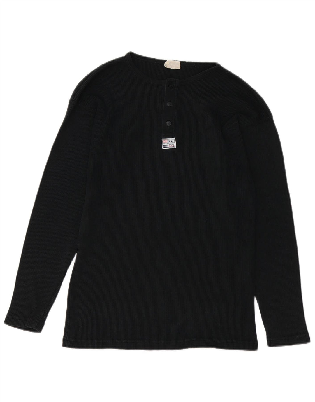 Top LEE da uomo a maniche lunghe medio nero