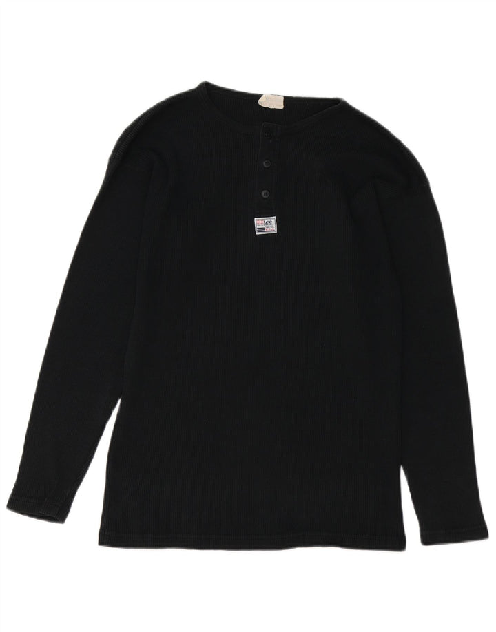 Top LEE da uomo a maniche lunghe medio nero