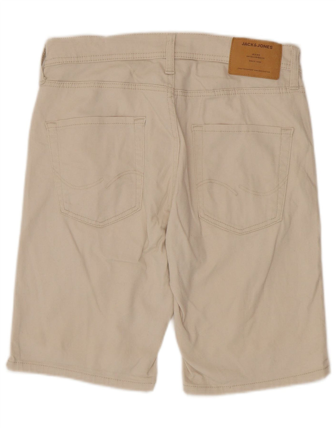 Pantaloncini casual regolari da uomo Jack & Jones piccoli W29 in cotone beige