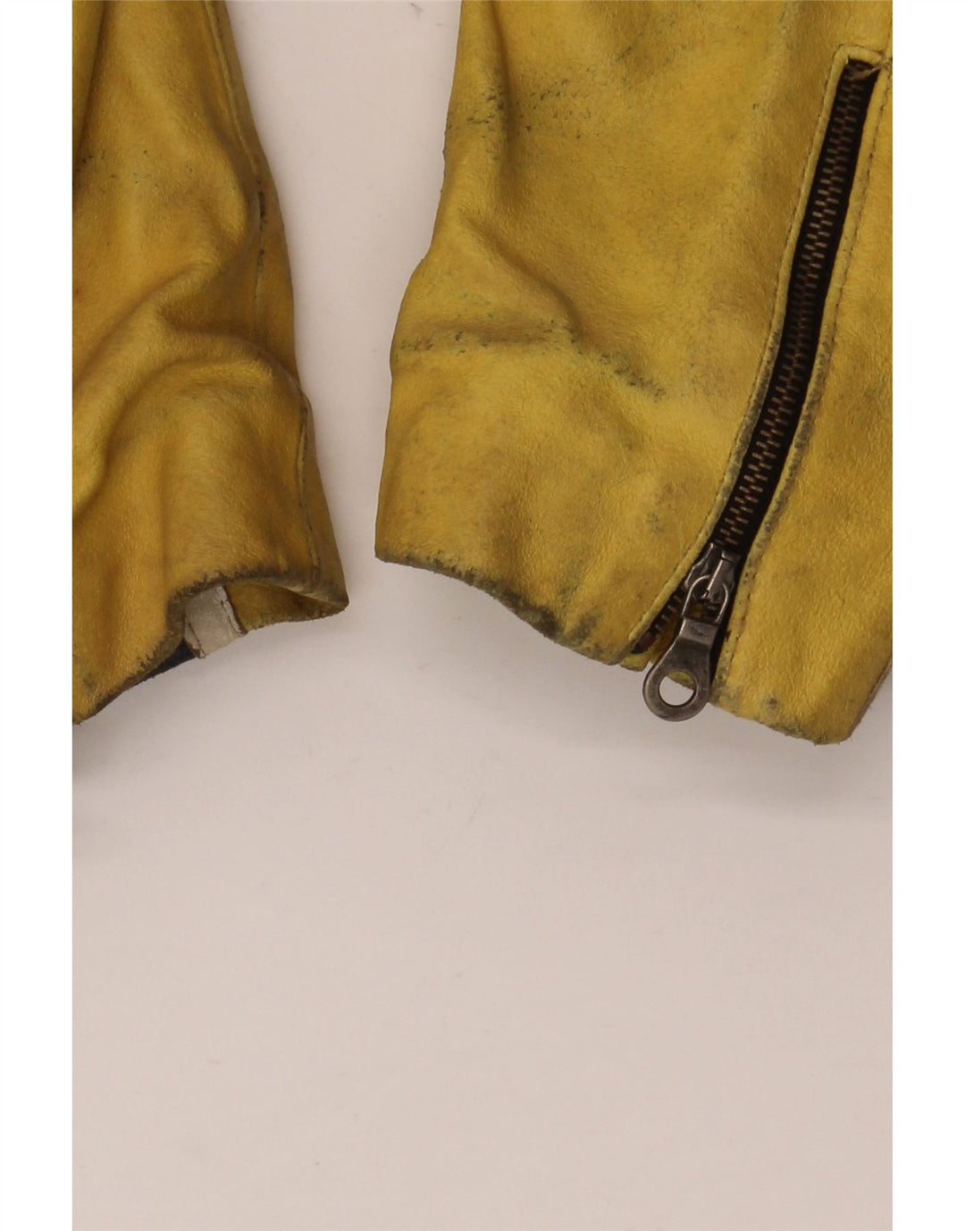 Giacca da pilota in pelle da uomo VINTAGE IT 48 Pelle color block media nera