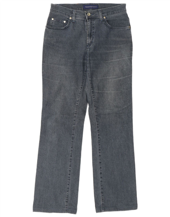 Jeans Dritti Donna TRUSSARDI W27 L29 Blu Cotone
