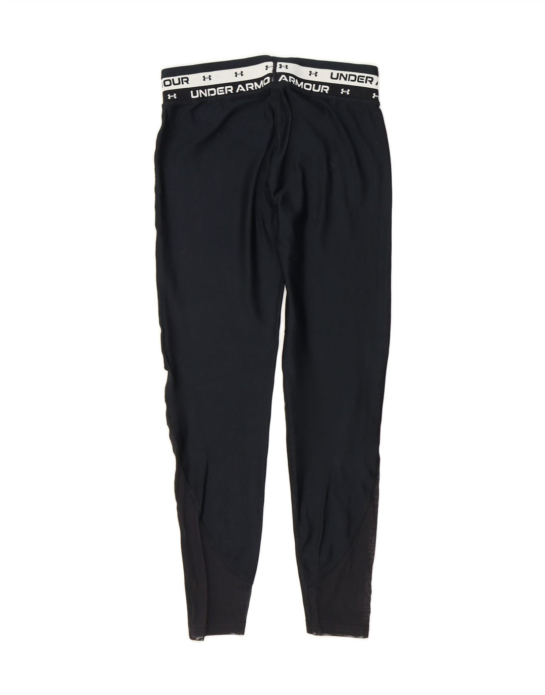 UNDER ARMOUR Girls Graphic Leggings 13-14 Years Large Black Polyester Vintage Under Armour and Second-Hand Under Armour from Messina Hembry 